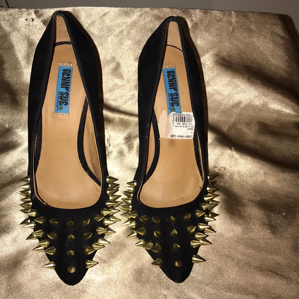 Suede Spike Heels